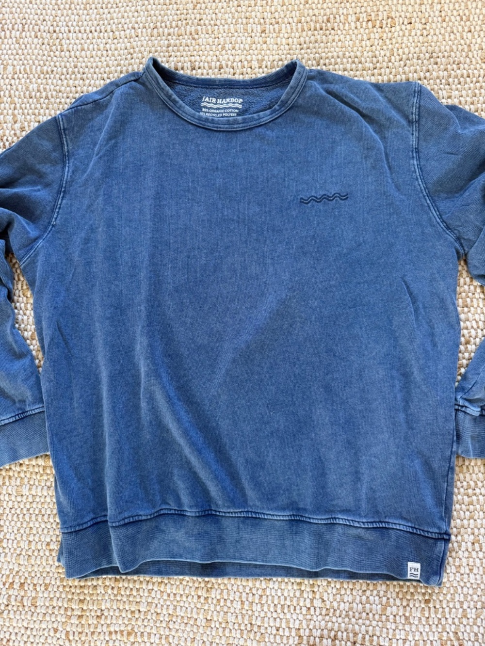 Fair Harbor The Vintage-Wash Saltaire Crewneck Mens XL